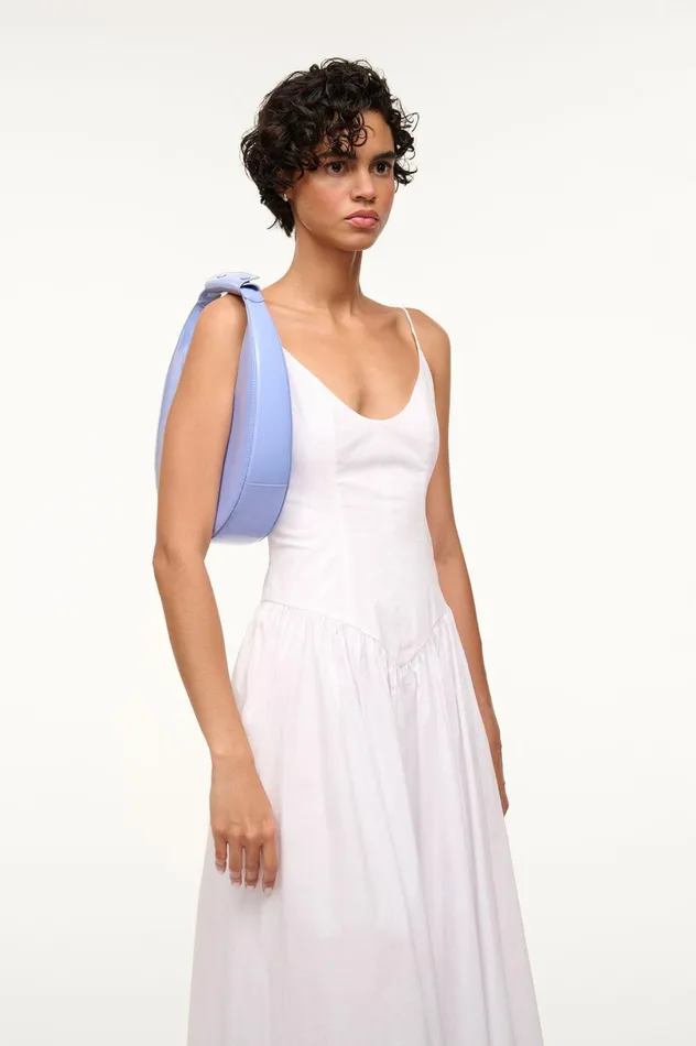 Women Shoulder STAUD STAUD MOON BAG BLUE HYDRANGEA