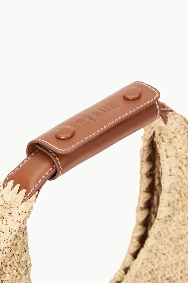 Women Shoulder STAUD STAUD MOON RAFFIA BAG NATURAL TAN Women Shoulder STAUD STAUD MOON RAFFIA BAG NATURAL TAN