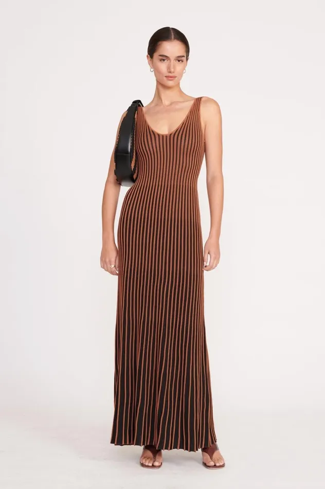 Women Shoulder STAUD STAUD MOON TOTE BAG BLACK TAN SEASHORE STRIPE Women Shoulder STAUD STAUD MOON TOTE BAG BLACK TAN SEASHORE STRIPE