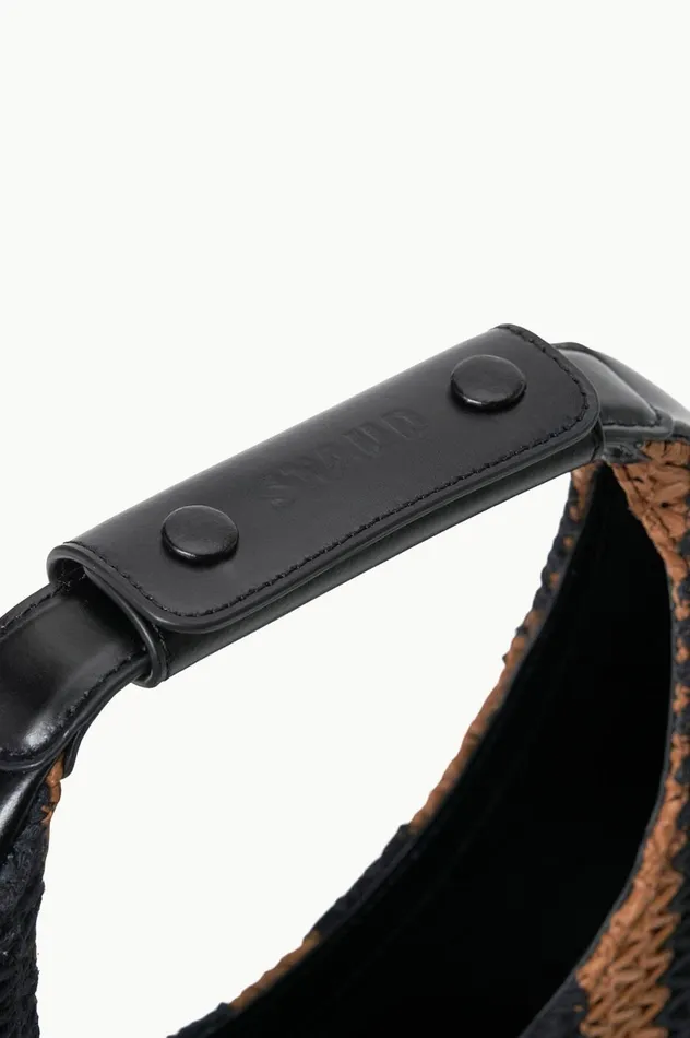 Women Shoulder STAUD STAUD MOON TOTE BAG BLACK TAN SEASHORE STRIPE Women Shoulder STAUD STAUD MOON TOTE BAG BLACK TAN SEASHORE STRIPE