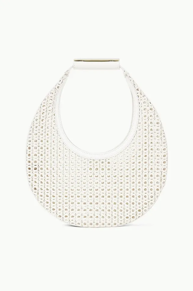 Women Shoulder STAUD STAUD MOON WOVEN BAG PAPER