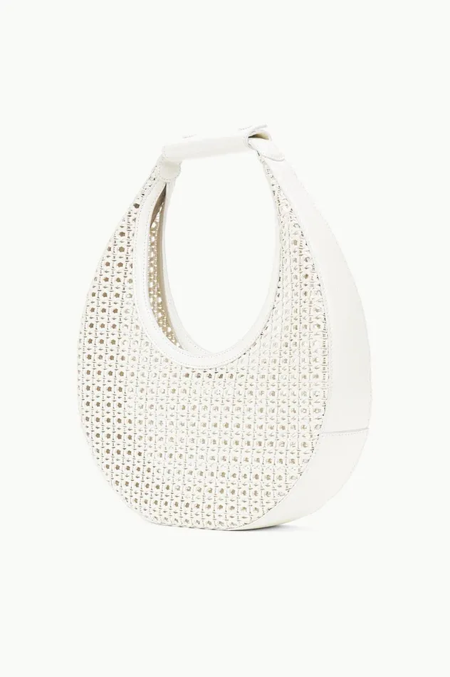 Women Shoulder STAUD STAUD MOON WOVEN BAG PAPER