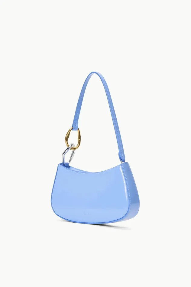 Women Shoulder STAUD STAUD OLLIE BAG BLUE HYDRANGEA Women Shoulder STAUD STAUD OLLIE BAG BLUE HYDRANGEA