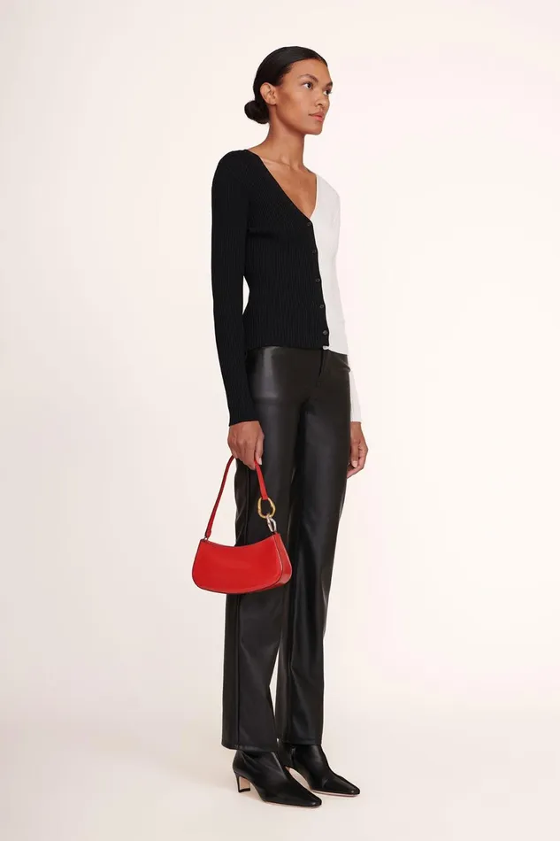 Women Shoulder STAUD STAUD OLLIE BAG CHERRY