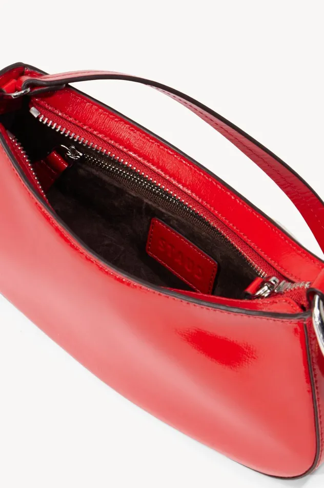 Women Shoulder STAUD STAUD OLLIE BAG CHERRY