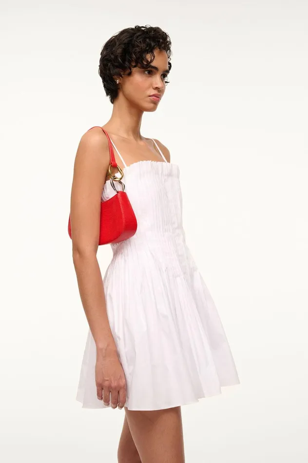 Women Shoulder STAUD STAUD OLLIE BAG RED ROSE