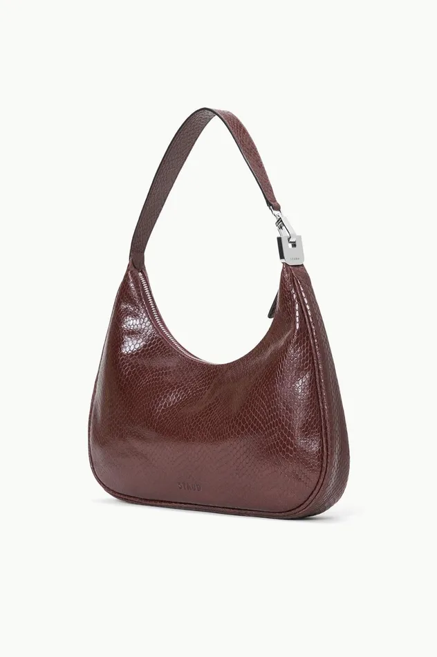 Women Shoulder STAUD STAUD SYLVIE SHOULDER BAG MAHOGANY Women Shoulder STAUD STAUD SYLVIE SHOULDER BAG MAHOGANY