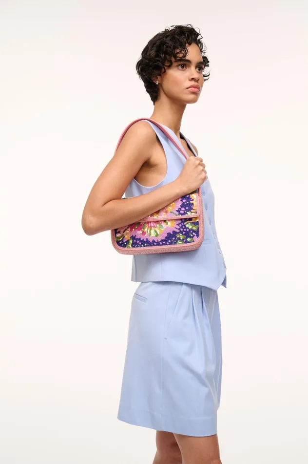 Women Shoulder STAUD STAUD TOMMY BEADED BAG AURORA Women Shoulder STAUD STAUD TOMMY BEADED BAG AURORA