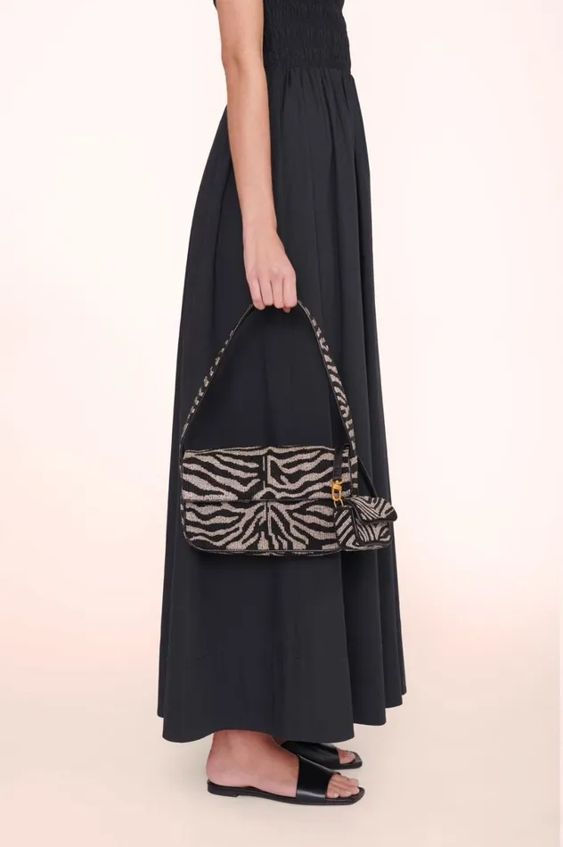 Women Shoulder STAUD STAUD TOMMY BEADED BAG BLACK WHITE Women Shoulder STAUD STAUD TOMMY BEADED BAG BLACK WHITE