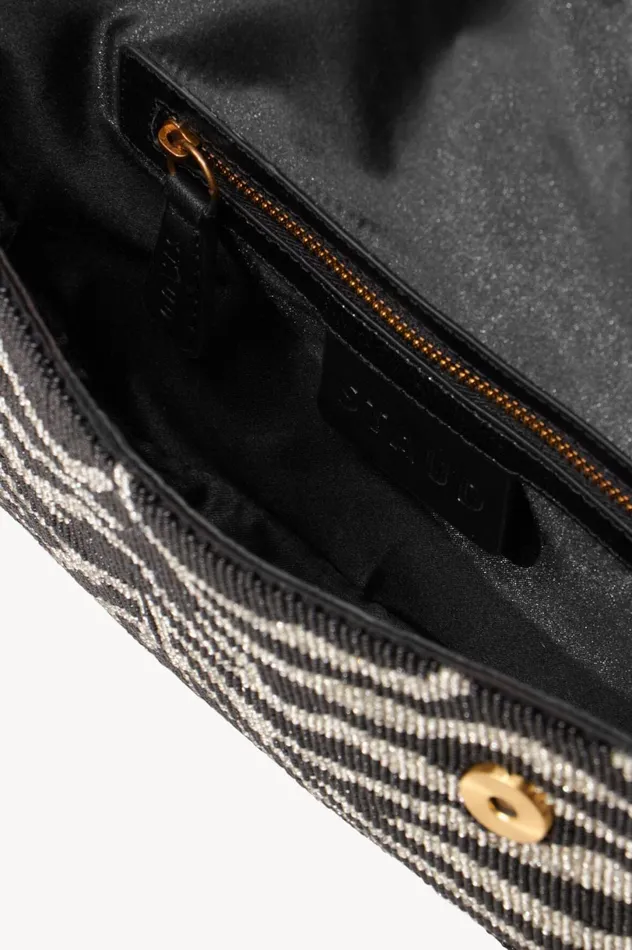 Women Shoulder STAUD STAUD TOMMY BEADED BAG BLACK WHITE Women Shoulder STAUD STAUD TOMMY BEADED BAG BLACK WHITE
