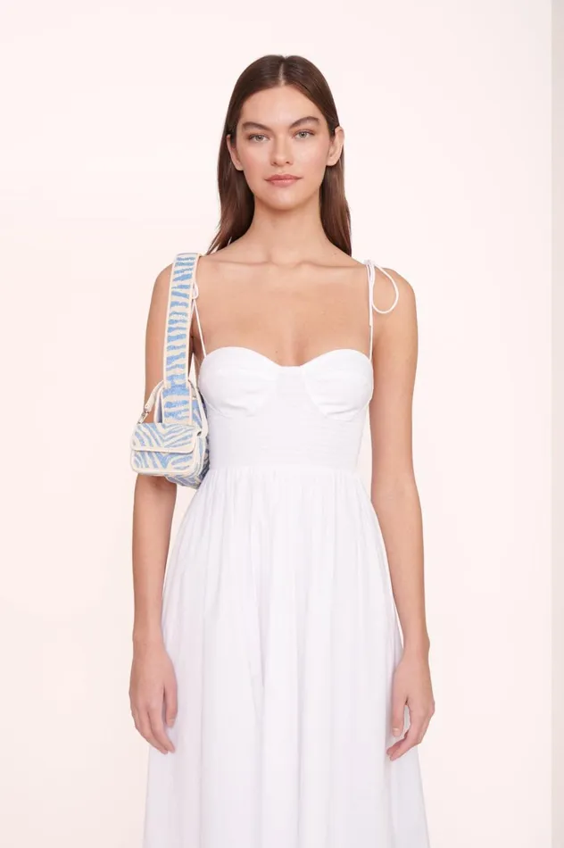 Women Shoulder STAUD STAUD TOMMY BEADED BAG LIGHT BLUE CREAM Women Shoulder STAUD STAUD TOMMY BEADED BAG LIGHT BLUE CREAM