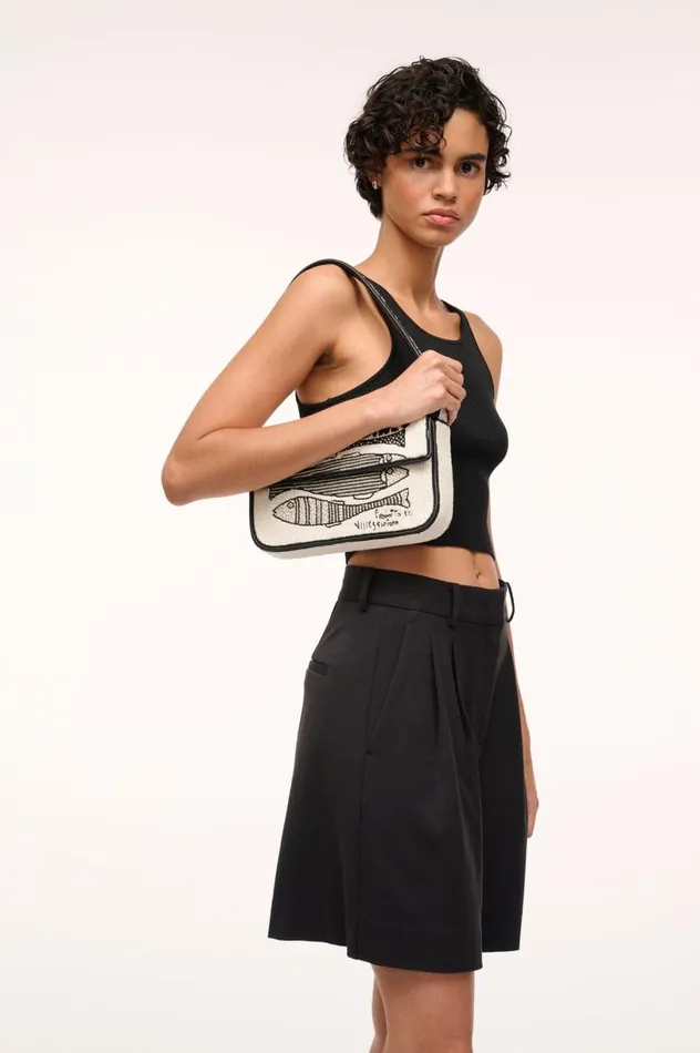 Women Shoulder STAUD STAUD TOMMY BEADED BAG STAUDINES CREAM Women Shoulder STAUD STAUD TOMMY BEADED BAG STAUDINES CREAM