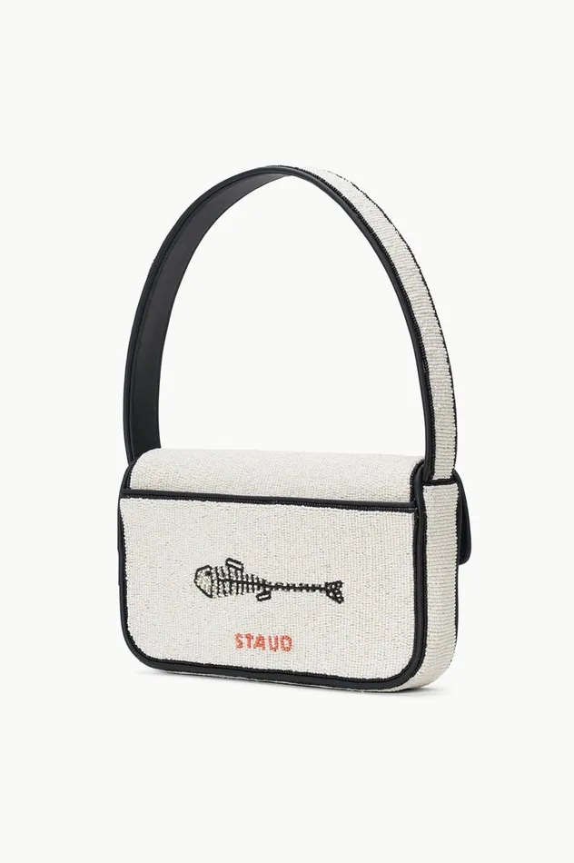 Women Shoulder STAUD STAUD TOMMY BEADED BAG STAUDINES CREAM Women Shoulder STAUD STAUD TOMMY BEADED BAG STAUDINES CREAM