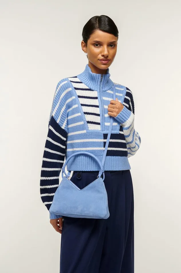 Women Shoulder STAUD STAUD VALERIE SHOULDER BAG BLUE HYDRANGEA Women Shoulder STAUD STAUD VALERIE SHOULDER BAG BLUE HYDRANGEA