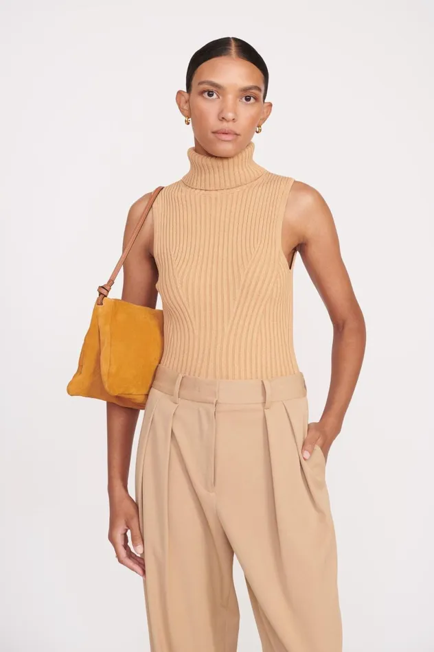 Women Shoulder STAUD STAUD VIVI SHOULDER BAG TAN