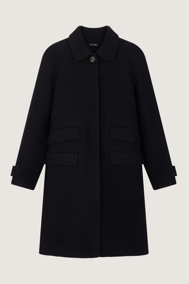 Women SIMBA COAT Navy Soeur Jackets and Coats