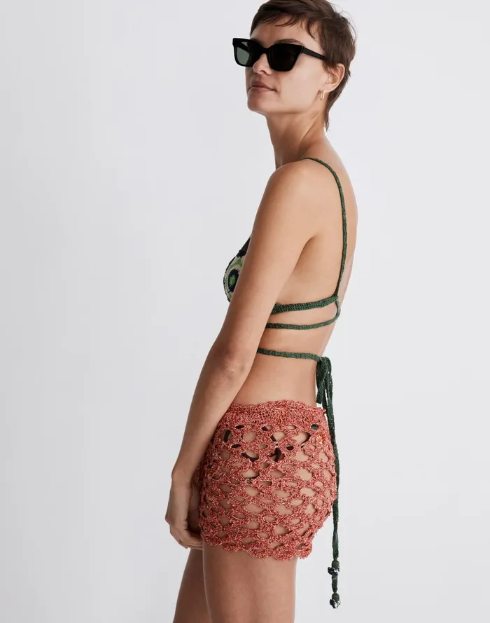 Women Skirts Madewell Agua Bendita Anay CoverUp Mini Skirt