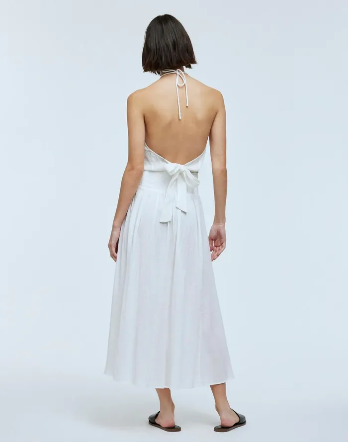 Women Skirts Madewell Crinkle Cotton Smocked Maxi Skirt