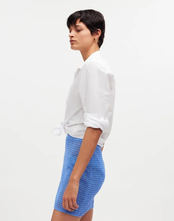 Women Skirts Madewell Crochet CoverUp Mini Skirt