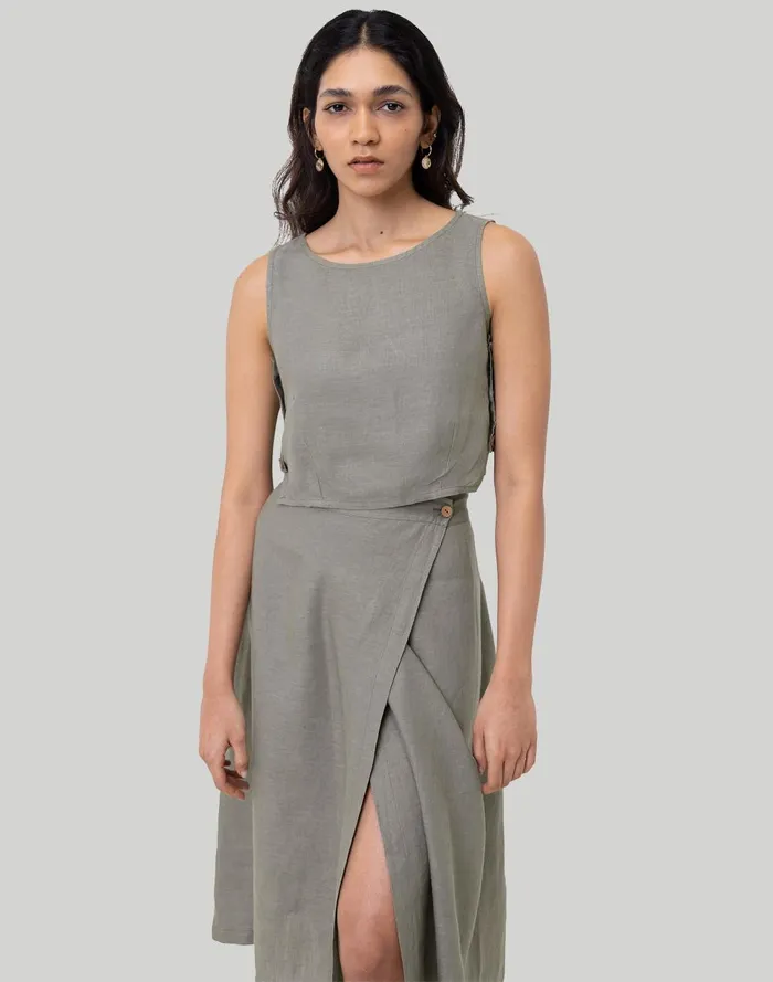 Women Skirts Madewell Reistor Overlap Midi Skirt