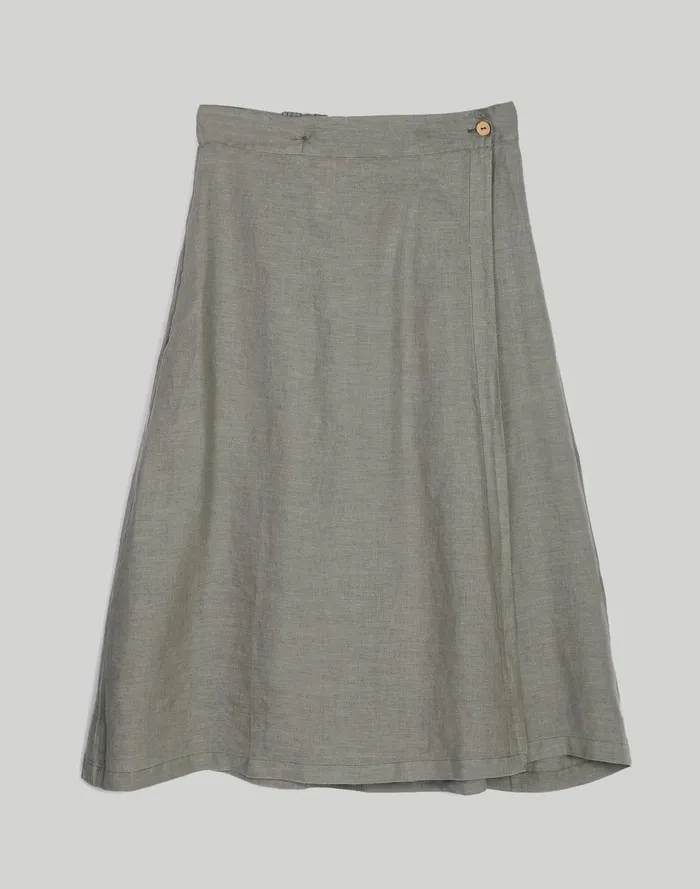 Women Skirts Madewell Reistor Overlap Midi Skirt