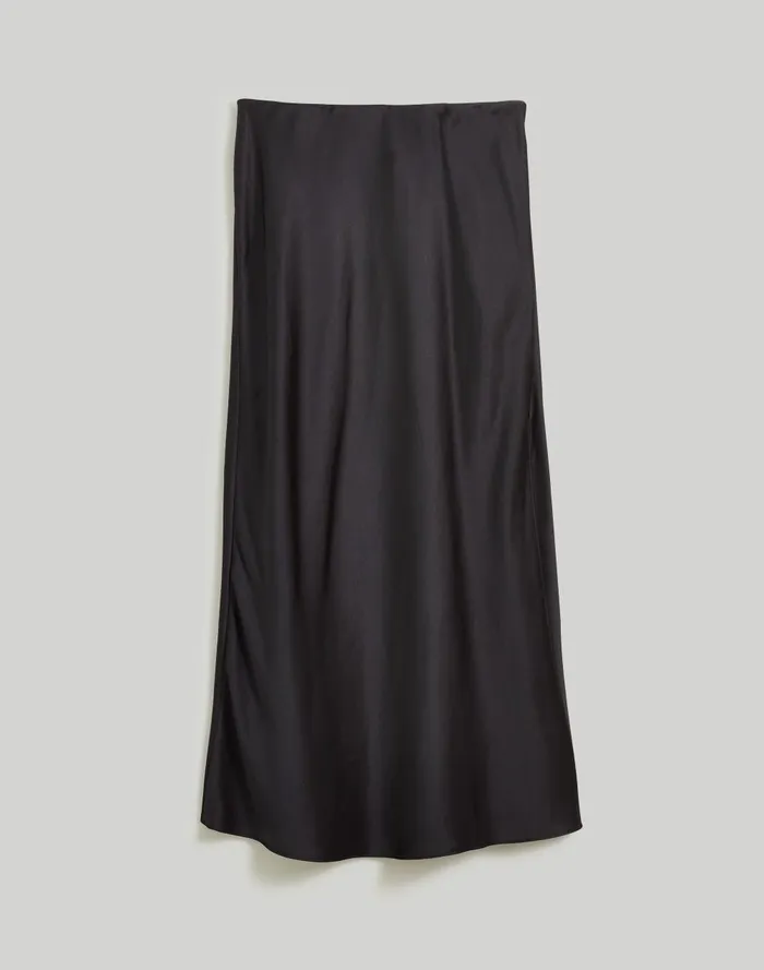 Women Skirts Madewell Satin Maxi Slip Skirt