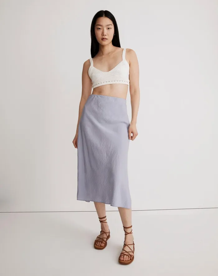Women Skirts Madewell The Layton Midi Slip Skirt