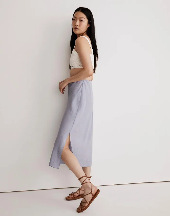 Women Skirts Madewell The Layton Midi Slip Skirt