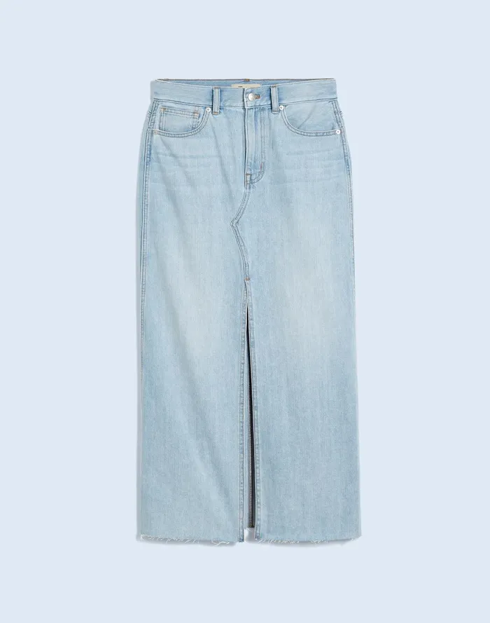 Women Skirts Madewell The Rilee Denim Midi Skirt