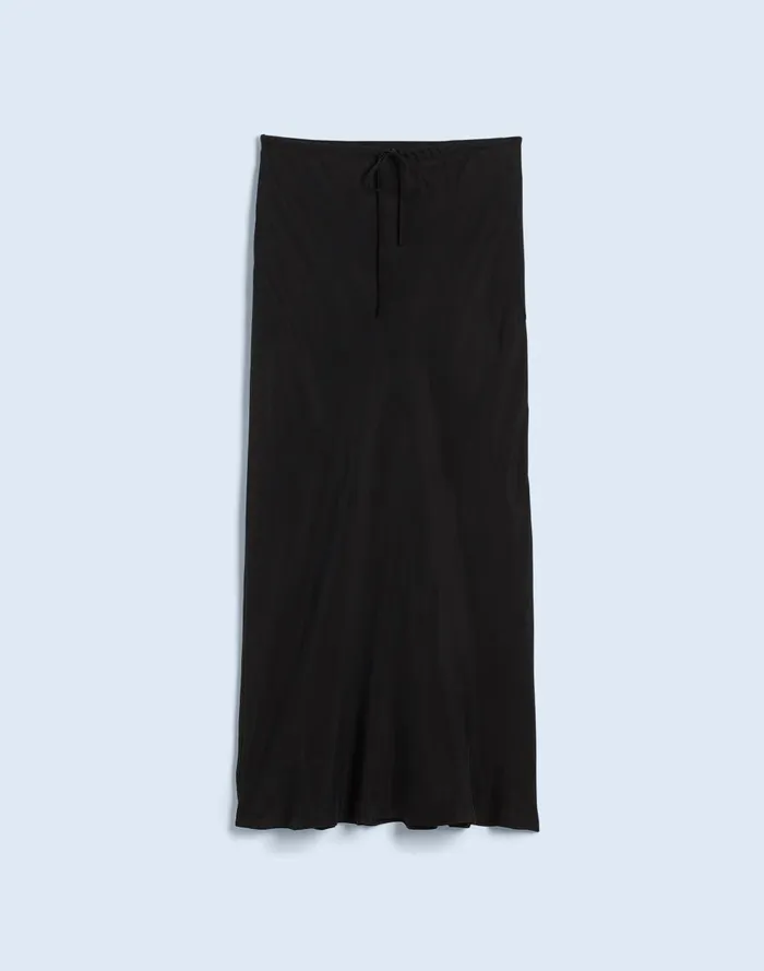 Women Skirts Madewell TieWaist Maxi Slip Skirt In Cupro Blend