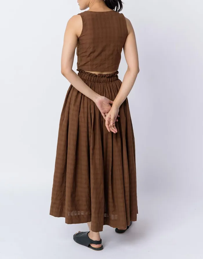 Women Skirts Madewell World Of Crow Antique Brown Pullon Skirt