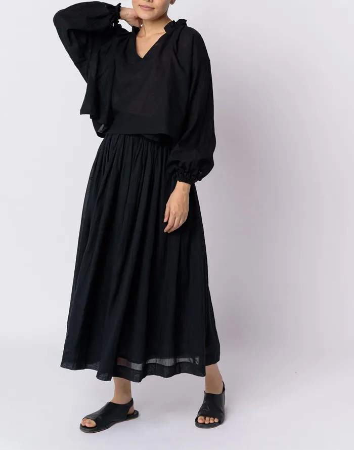 Women Skirts Madewell World Of Crow Classic Black Pullon Skirt