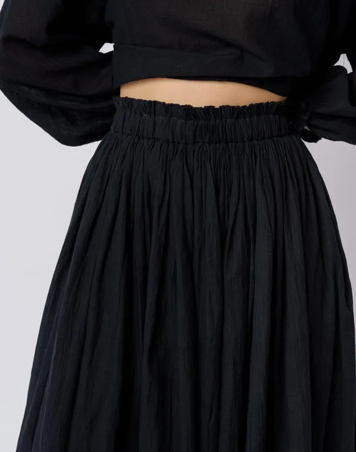 Women Skirts Madewell World Of Crow Classic Black Pullon Skirt