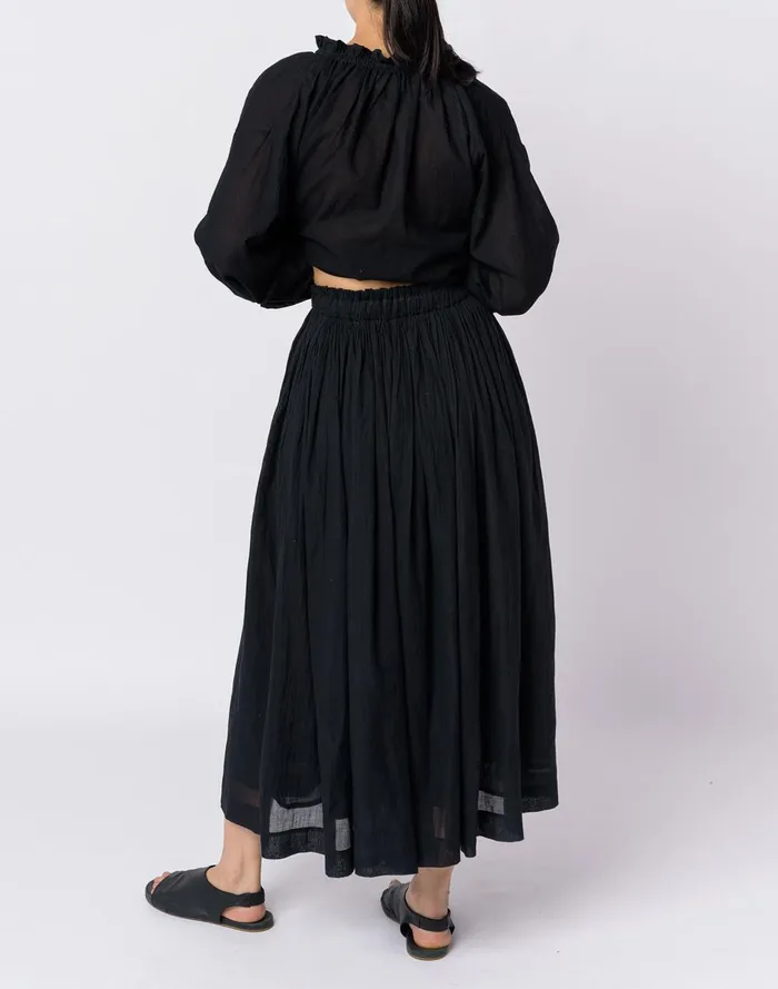 Women Skirts Madewell World Of Crow Classic Black Pullon Skirt
