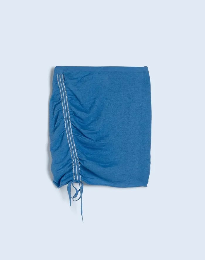 Women Skirts Madewell Zulu and Zephyr Sky ContrastKnit Mini Skirt