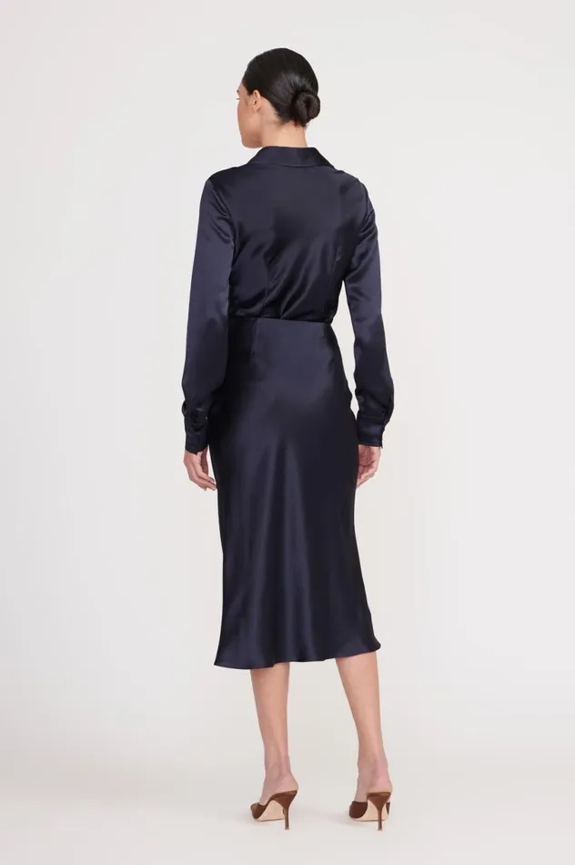 Women Skirts STAUD STAUD ANGELA SKIRT NAVY Women Skirts STAUD STAUD ANGELA SKIRT NAVY