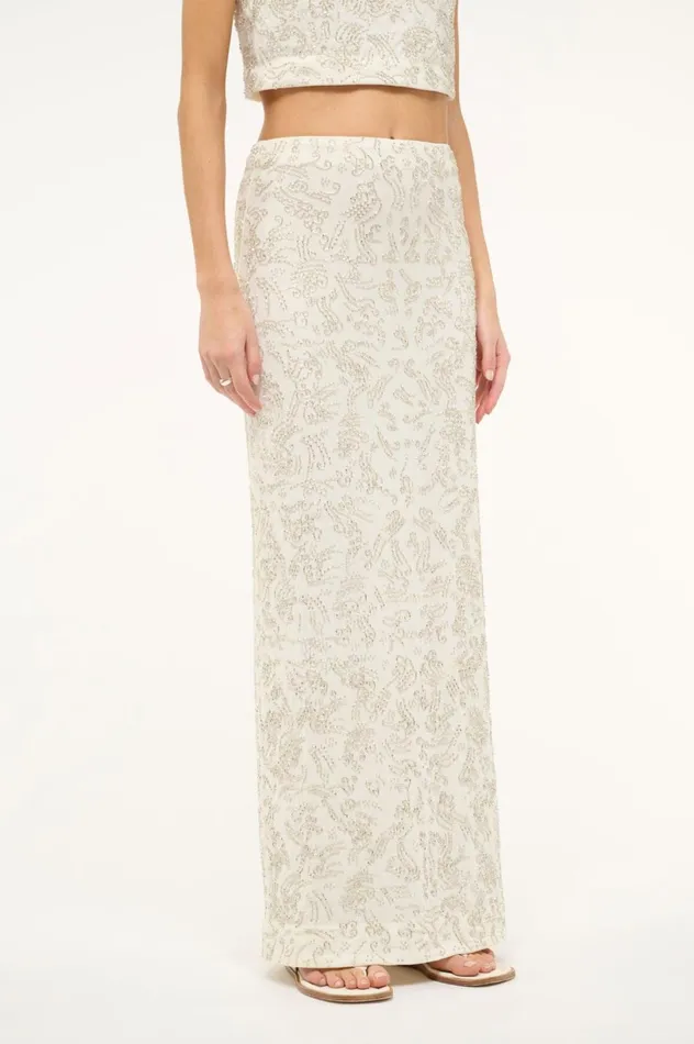 Women Skirts STAUD STAUD BARLETTA SKIRT IVORY Women Skirts STAUD STAUD BARLETTA SKIRT IVORY