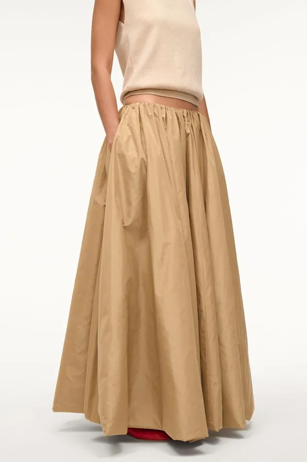 Women Skirts STAUD STAUD BELLAGIO SKIRT FAWN Women Skirts STAUD STAUD BELLAGIO SKIRT FAWN