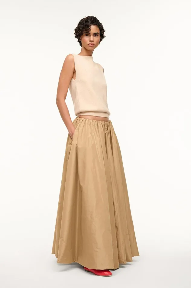 Women Skirts STAUD STAUD BELLAGIO SKIRT FAWN Women Skirts STAUD STAUD BELLAGIO SKIRT FAWN