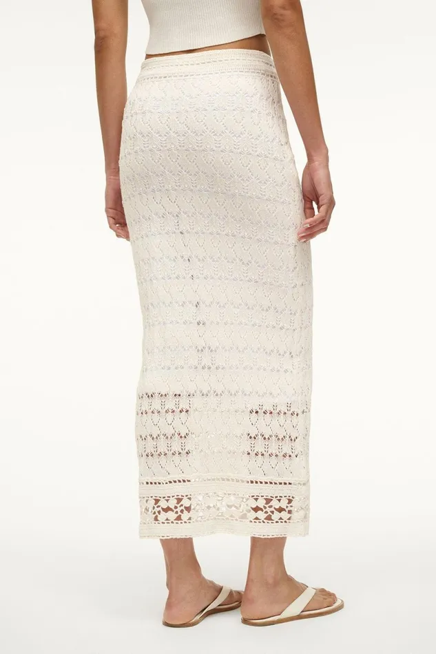 Women Skirts STAUD STAUD CALABRIA SKIRT WHITE Women Skirts STAUD STAUD CALABRIA SKIRT WHITE