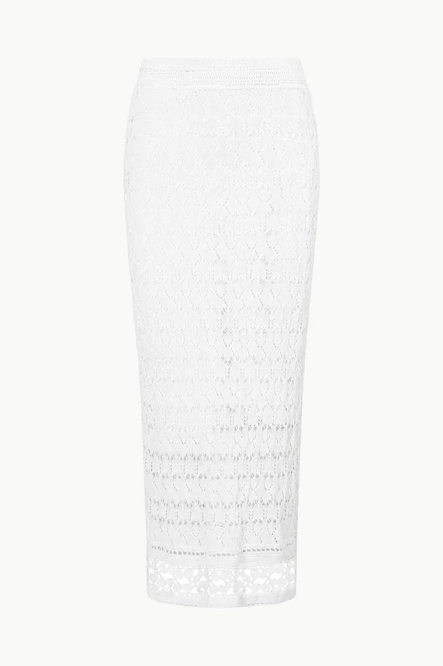 Women Skirts STAUD STAUD CALABRIA SKIRT WHITE Women Skirts STAUD STAUD CALABRIA SKIRT WHITE
