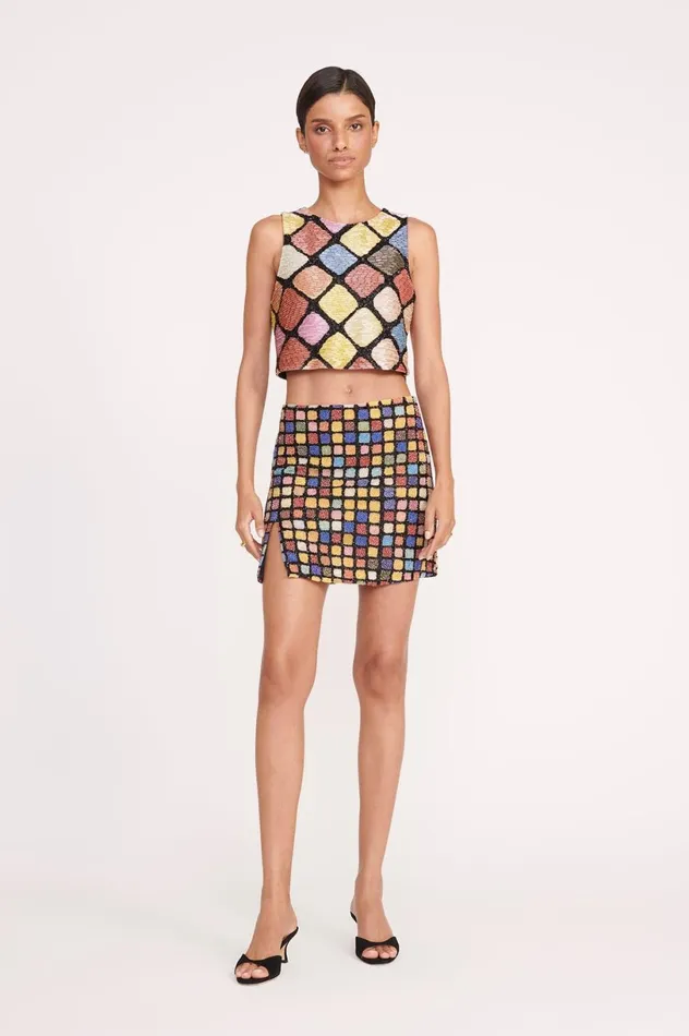 Women Skirts STAUD STAUD EMERIE SKIRT DANCE FLOOR Women Skirts STAUD STAUD EMERIE SKIRT DANCE FLOOR