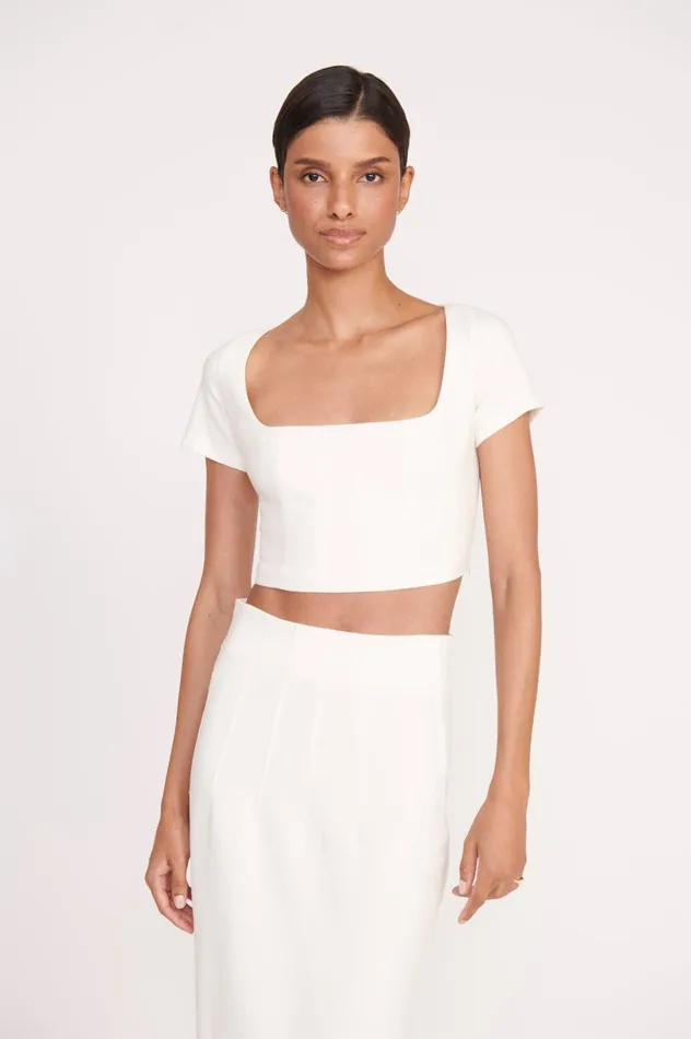 Women Skirts STAUD STAUD JEREMIAH SKIRT IVORY Women Skirts STAUD STAUD JEREMIAH SKIRT IVORY