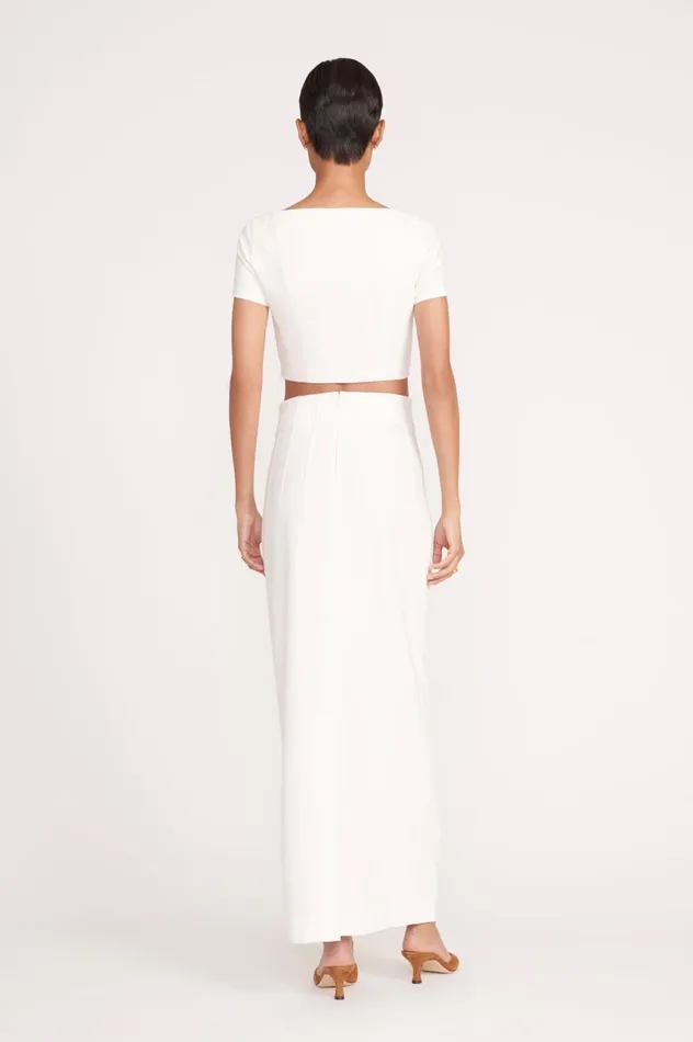 Women Skirts STAUD STAUD JEREMIAH SKIRT IVORY Women Skirts STAUD STAUD JEREMIAH SKIRT IVORY