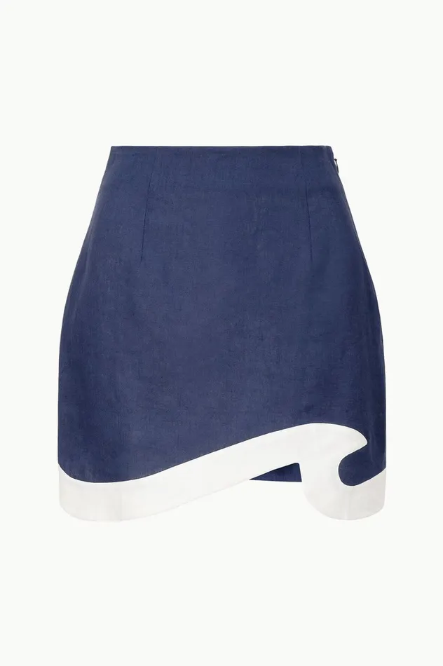Women Skirts STAUD STAUD LEANDRO SKIRT NAVY WHITE Women Skirts STAUD STAUD LEANDRO SKIRT NAVY WHITE