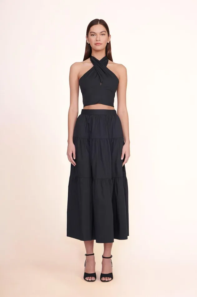 Women Skirts STAUD STAUD SEA SKIRT BLACK