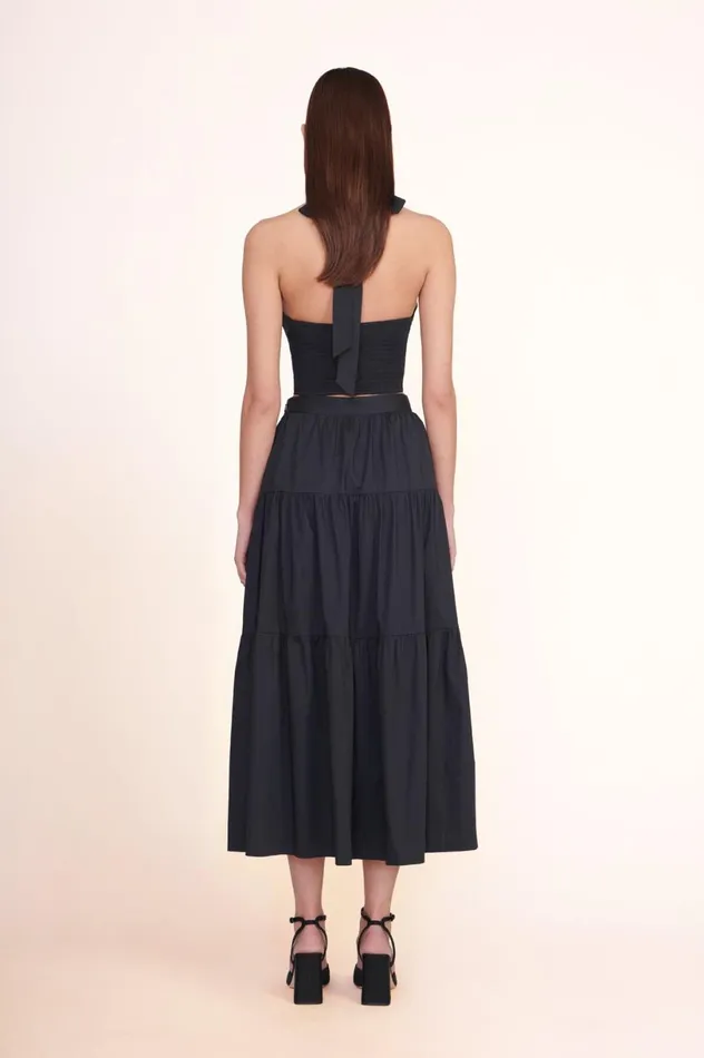 Women Skirts STAUD STAUD SEA SKIRT BLACK Women Skirts STAUD STAUD SEA SKIRT BLACK
