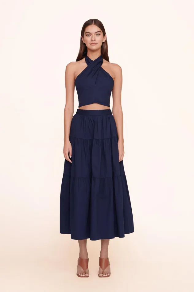 Women Skirts STAUD STAUD SEA SKIRT NAVY