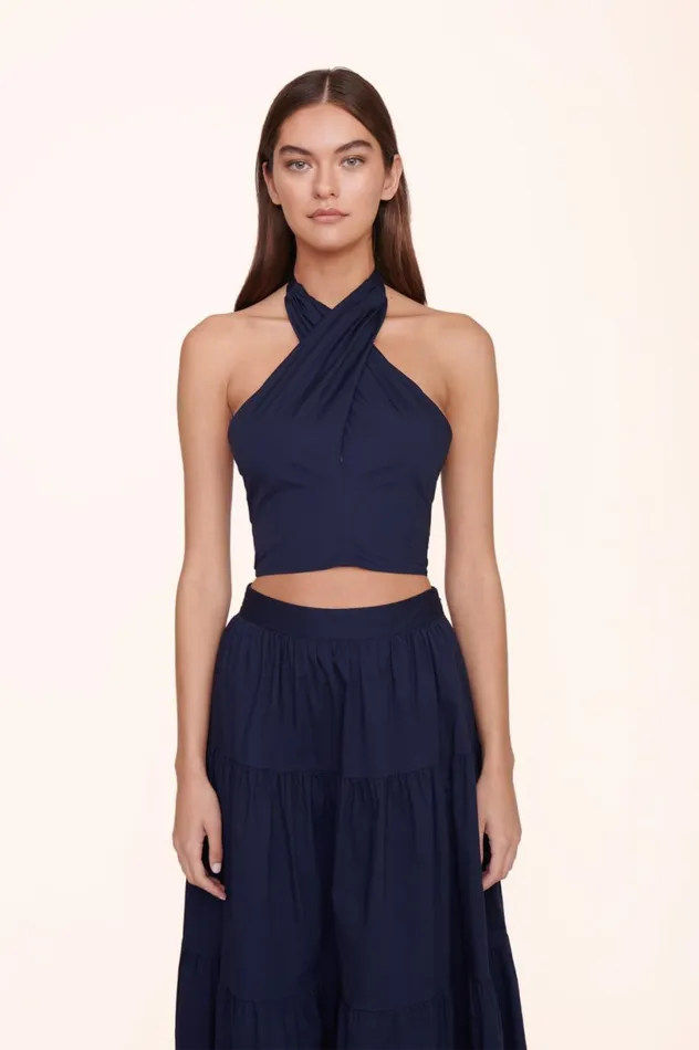 Women Skirts STAUD STAUD SEA SKIRT NAVY Women Skirts STAUD STAUD SEA SKIRT NAVY