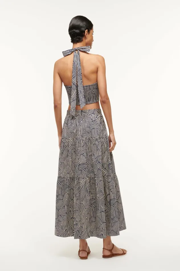 Women Skirts STAUD STAUD SEA SKIRT NAVY MOSAIC Women Skirts STAUD STAUD SEA SKIRT NAVY MOSAIC